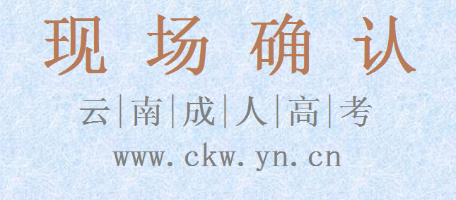 云南成人高考現(xiàn)場(chǎng)確認(rèn)