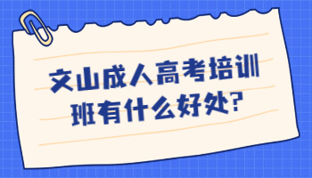 文山成人高考培訓