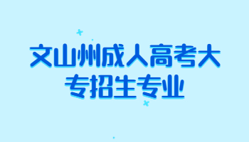 文山州成人高考大專