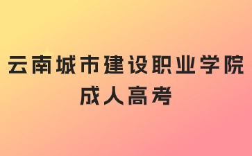 2024年云南城市建設(shè)職業(yè)學(xué)院成考考試層次有哪些？